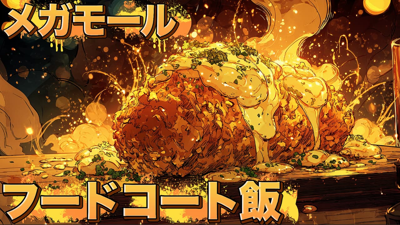 メガモールのフードコート飯｜SF飯テロアニメ