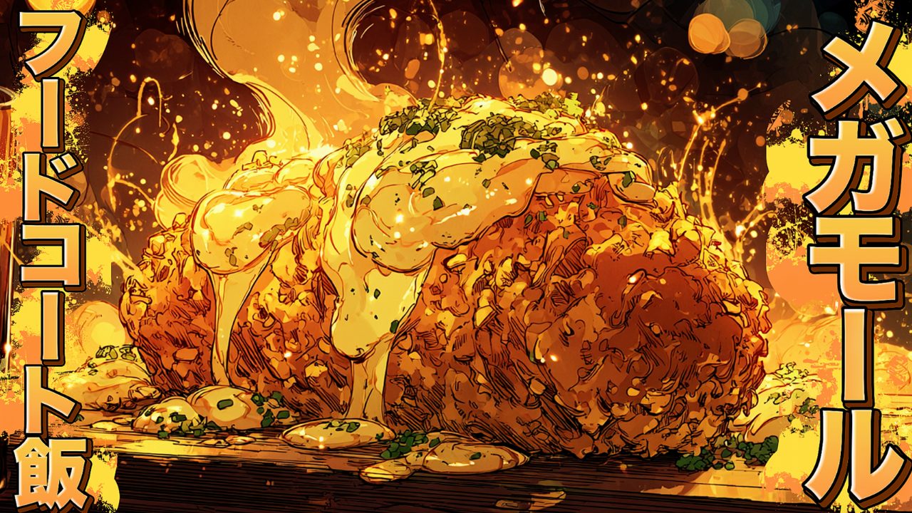 メガモールのフードコート飯｜SF飯テロアニメ