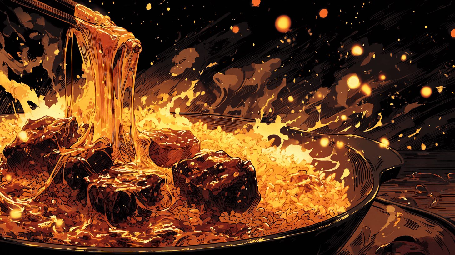 ごろごろ牛すじのスパイスカレー　追いとろけるチーズがけ