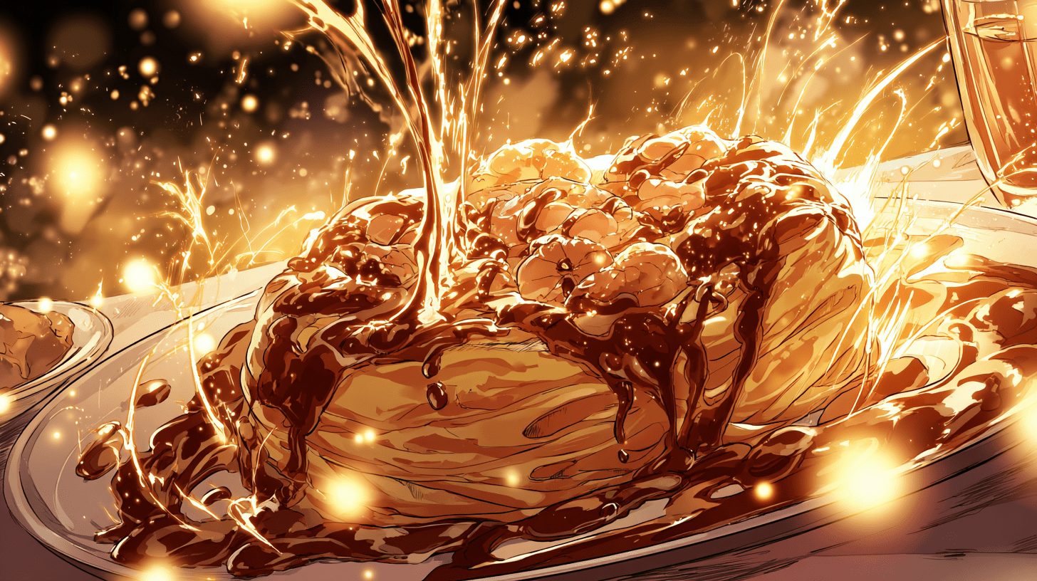 海老とチーズがあふれ出すドレスオムライス　濃厚デミソース