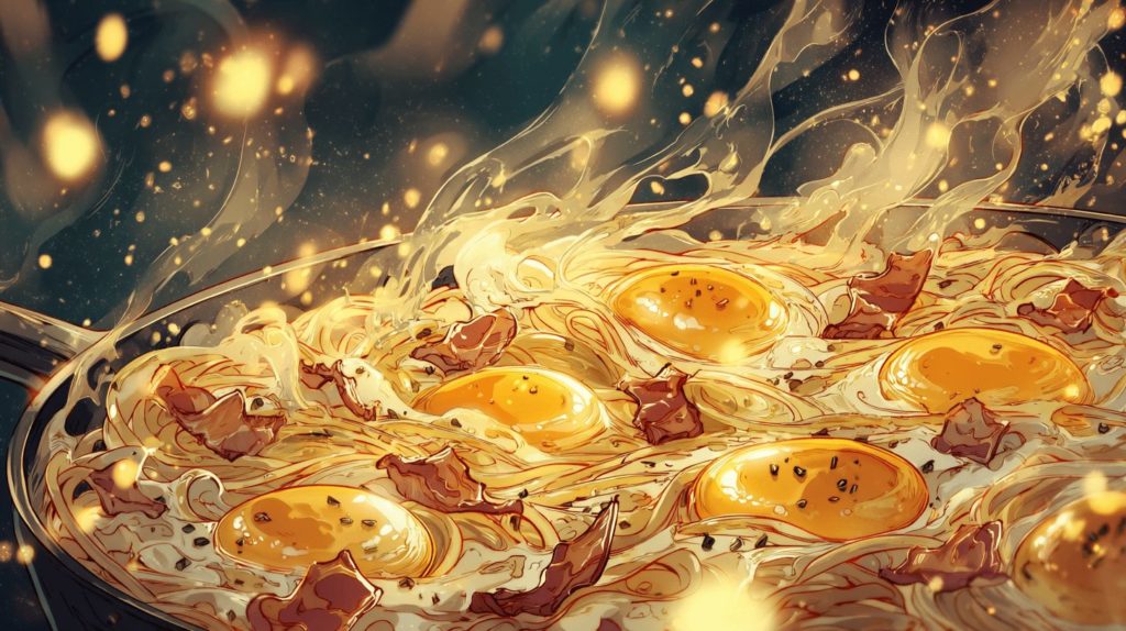 卵黄どっさり濃厚チーズカルボナーラ