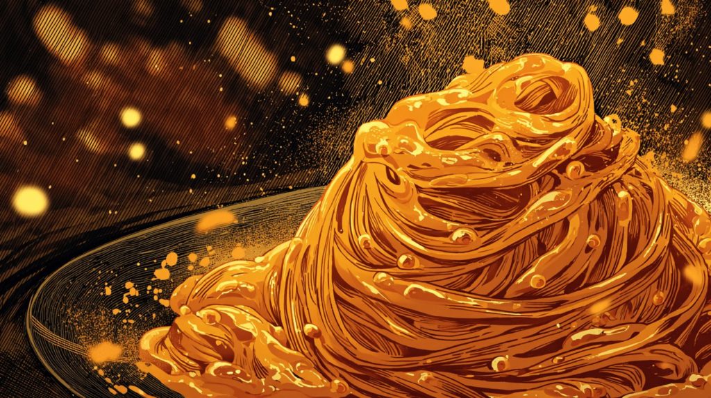 濃厚ウニクリームのもっちり生パスタ