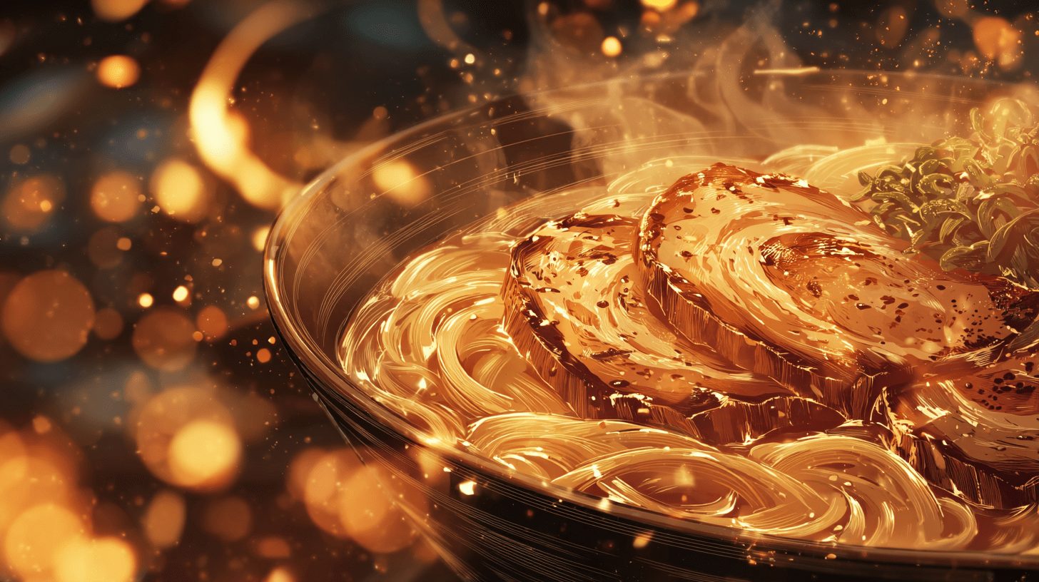 特濃とんこつ炙りチャーシュー麺　背脂多めで