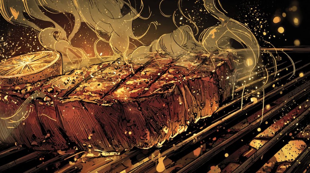 厚切り牛タンの炭火グリルレモンと岩塩で