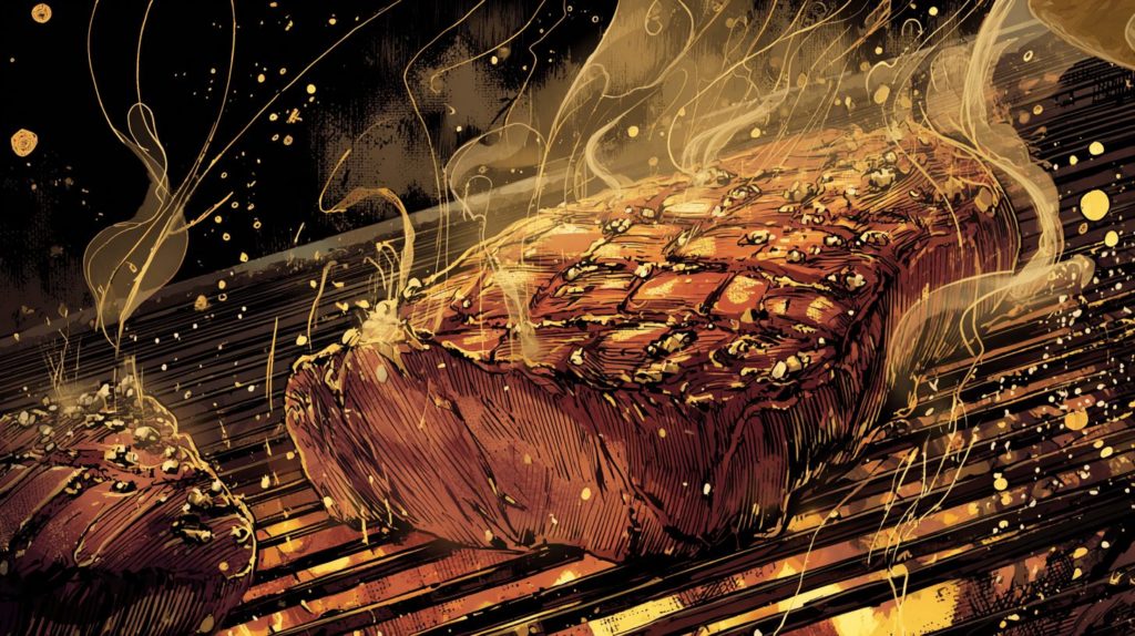 厚切り牛タンの炭火グリルレモンと岩塩で