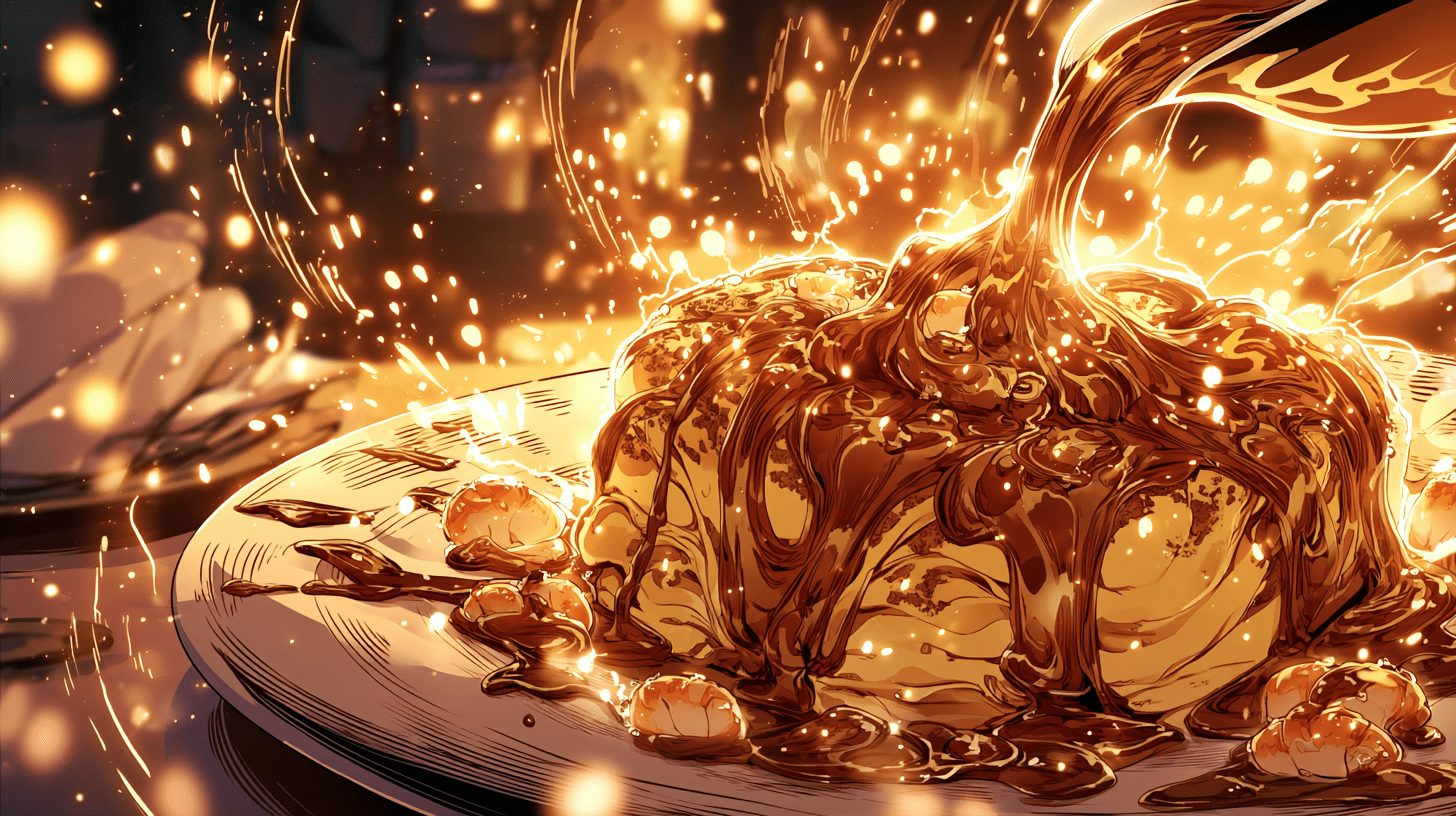 海老とチーズがあふれ出すドレスオムライス　濃厚デミソース