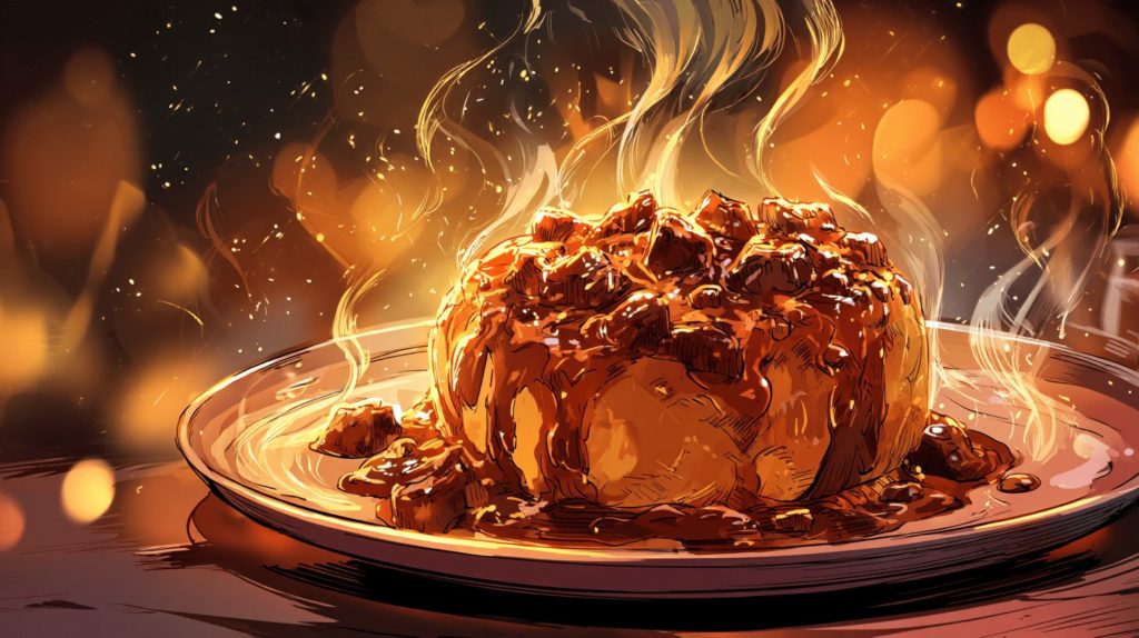 バター香る牛すじ煮込みのとろとろオムライス