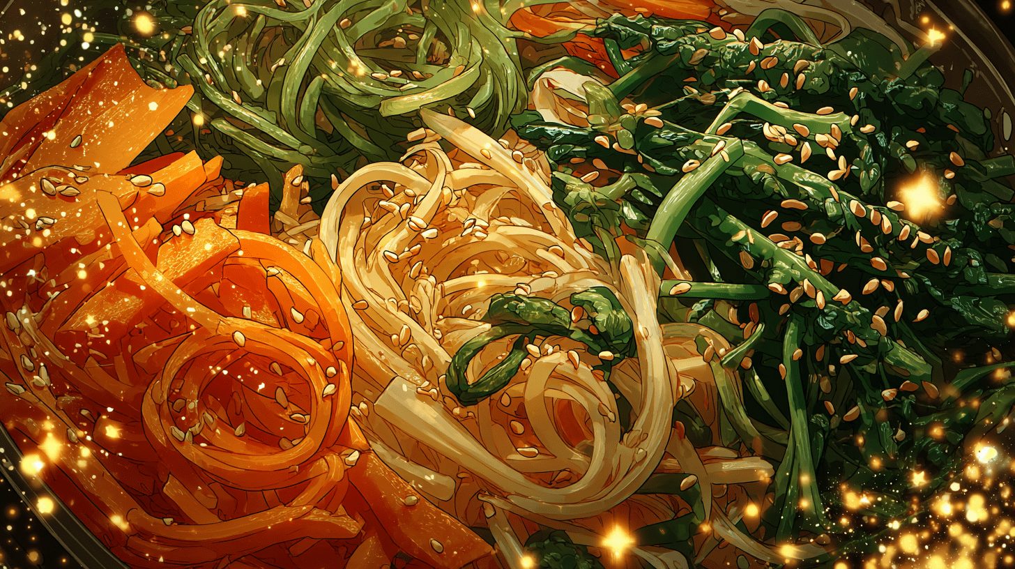 ごま油がふわりと香るナムル