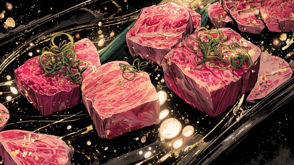 深夜に見たら終わる飯テロアニメ「東京2299一人焼肉」のシャトーブリアン画像2