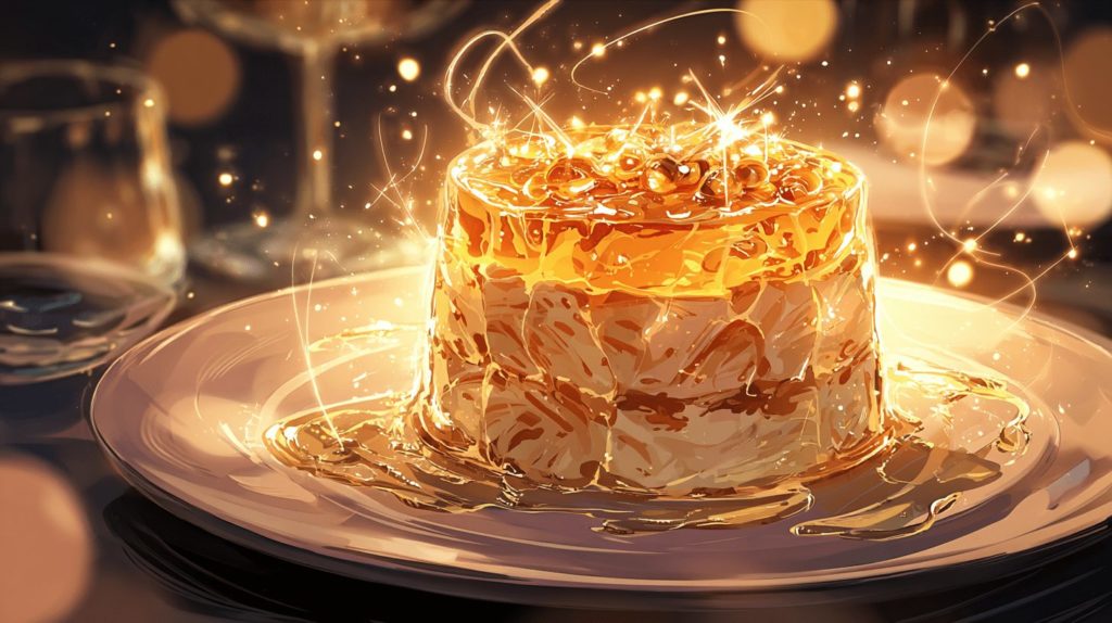 クリスタルカニ出汁ジュレとカニ身タワーの冷製前菜